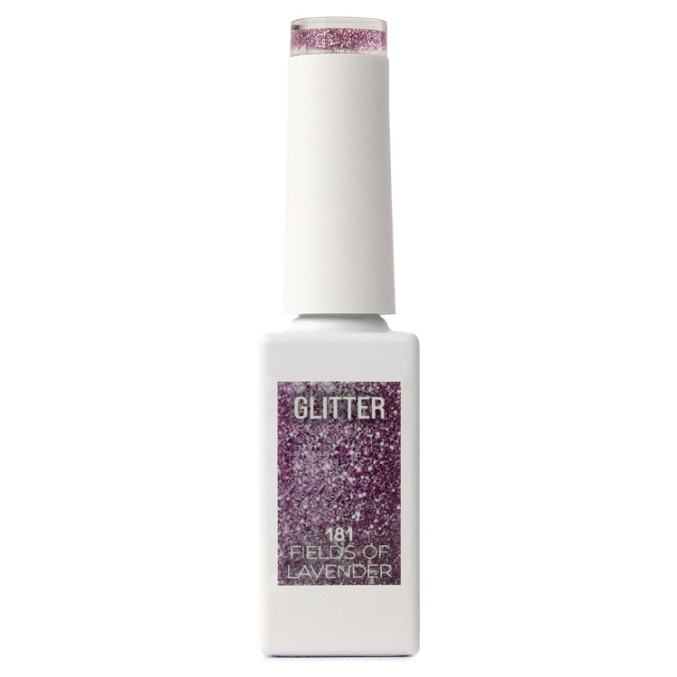 Nail Gel Polish Fields of Lavender No 181 Purple Glitter 10ml
