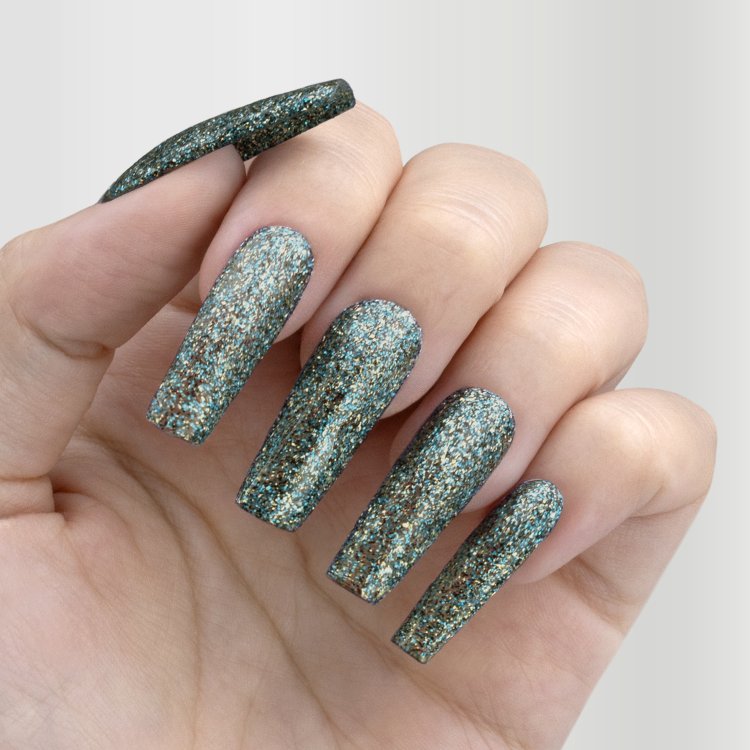 Ημιμόνιμο Βερνίκι Νυχιών Νο 162 Μπλε Glitter 10ml