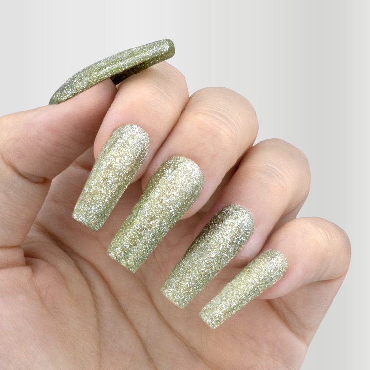 Ημιμόνιμο Βερνίκι Νυχιών Νο 196 Χρυσό Glitter 10ml