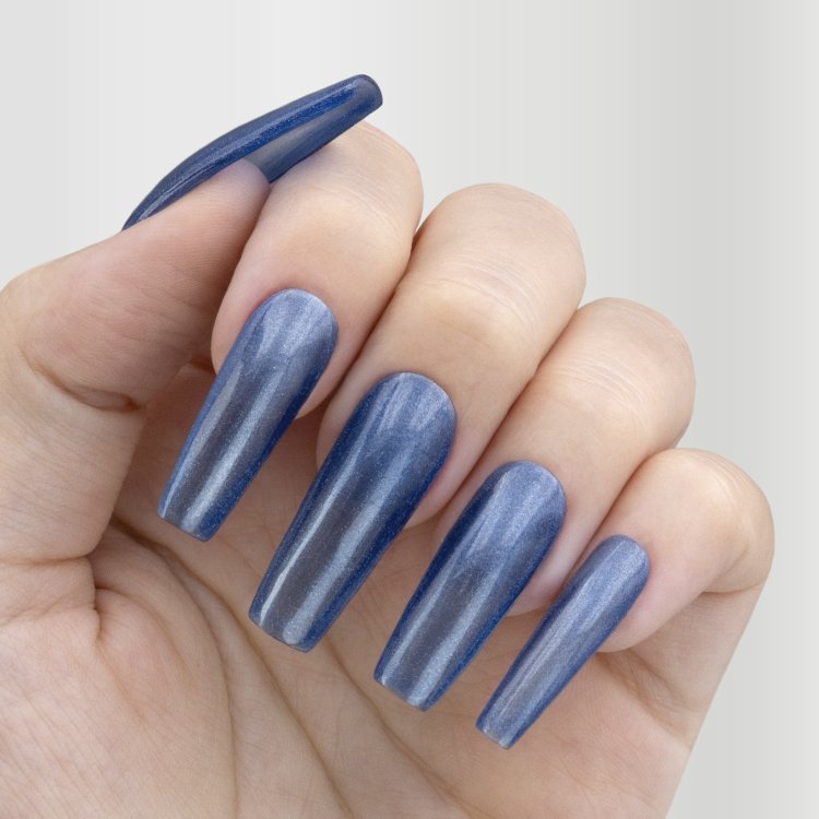 Ημιμόνιμο Βερνίκι Νυχιών Νο 265 Μπλε Τζιν Glitter 10ml