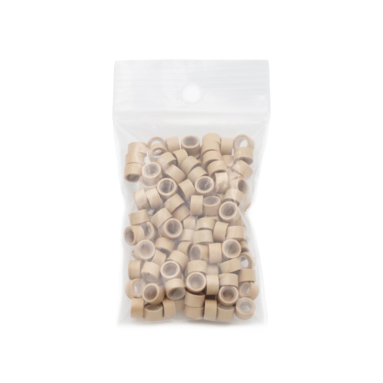 Micro Rings με Σιλικόνη Ξανθό 100τμχ