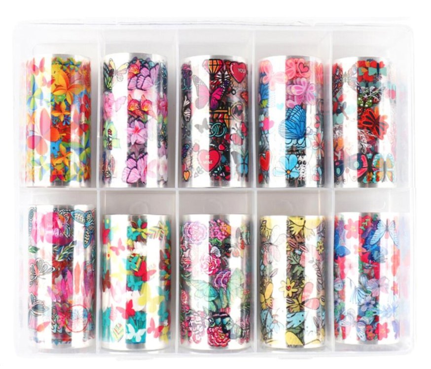 Foil Νυχιών Σετ 10τμχ