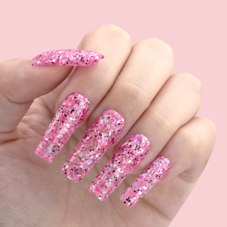 Ημιμόνιμο Βερνίκι Νυχιών Νο 205 Φουξ Παγιέτα Flakes 10ml