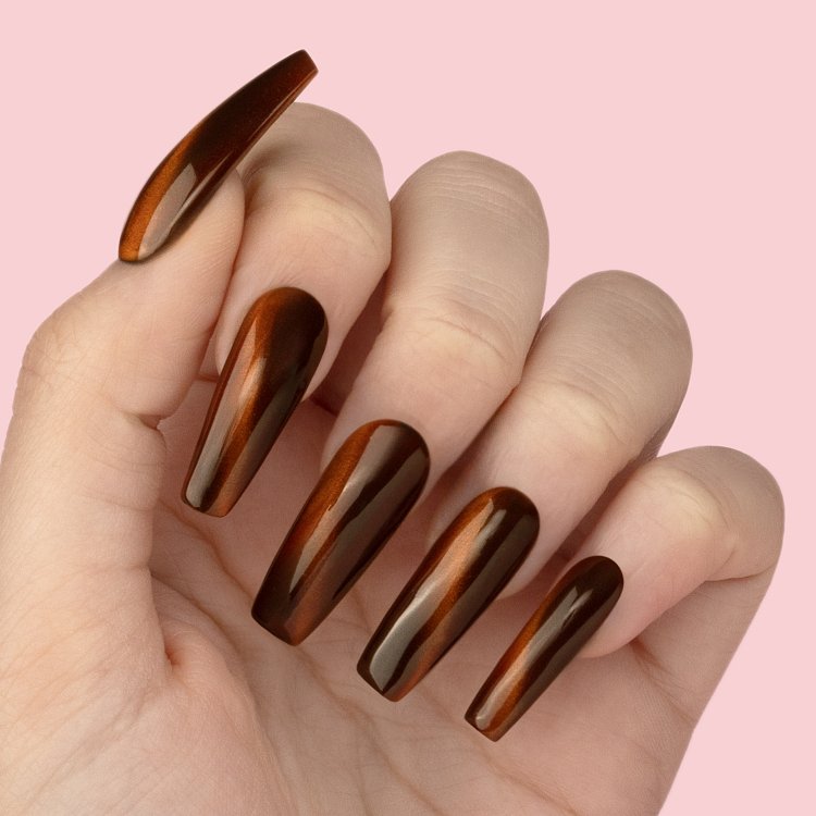 Shellac UV& Led No 207 Braun Rot Cat eye, 10ml