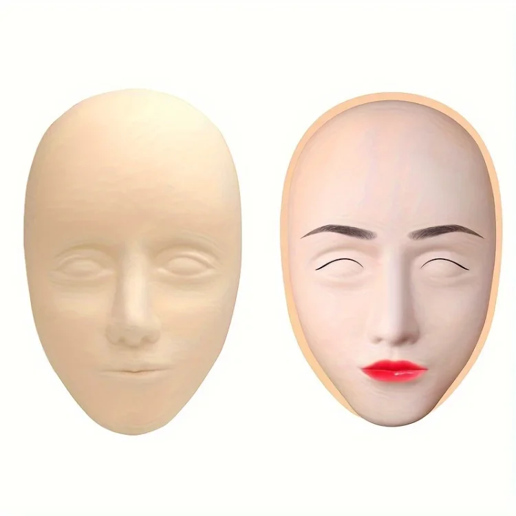Πρόσωπο Σιλικόνης για Πρακτική Εξάσκηση Βλεφαρίδων και Μακιγιάζ