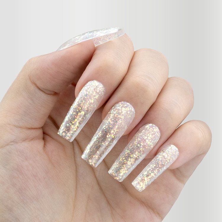 Shellac UV& Led No 235 durchsichtig irisierende Pailletten, 10ml