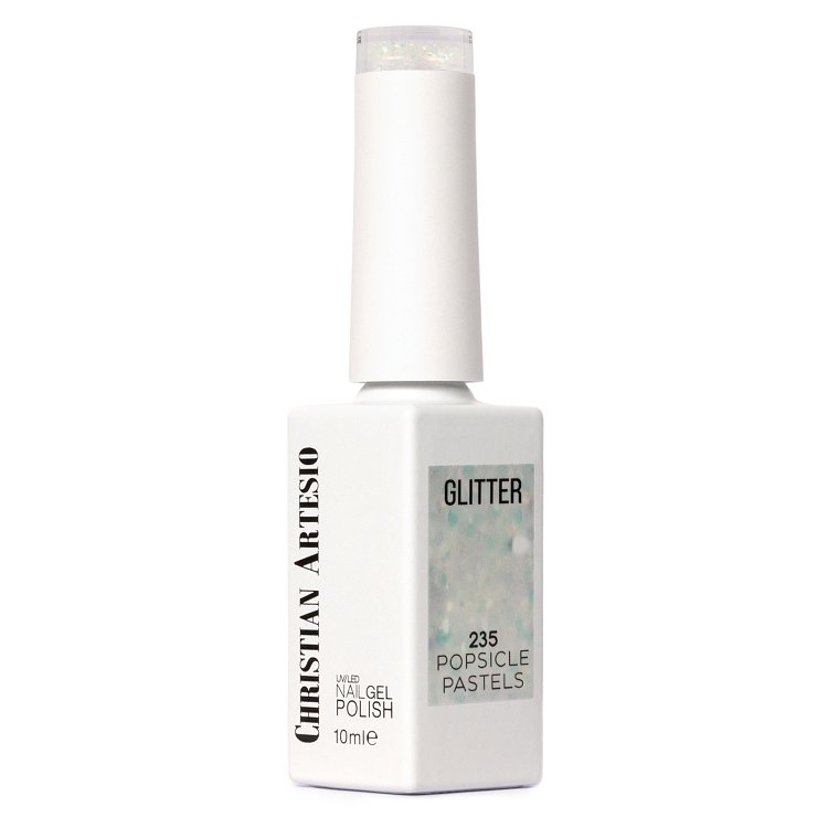 Shellac UV& Led No 235 durchsichtig irisierende Pailletten, 10ml