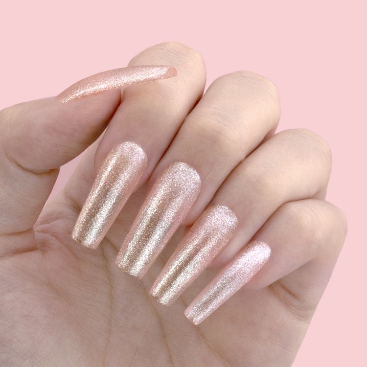 Nail Gel Polish No 247 Pink Glitter 10ml
