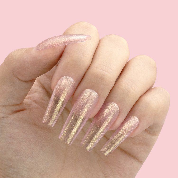 Nail Gel Polish No 249 Pink Glitter 10ml