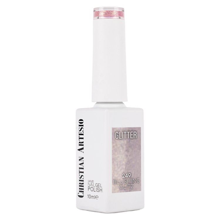 Ημιμόνιμο Βερνίκι Νυχιών Blushing Glitz Νο 249 Ροζ Glitter 10ml