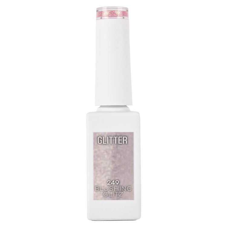 Ημιμόνιμο Βερνίκι Νυχιών Blushing Glitz Νο 249 Ροζ Glitter 10ml