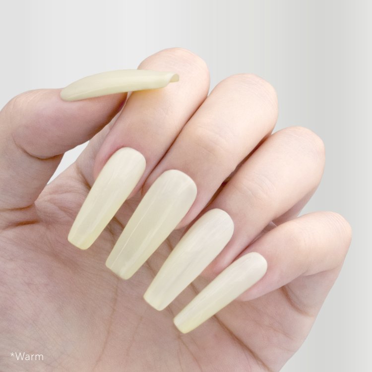 Ημιμόνιμο Βερνίκι Νυχιών Θερμικό Νο 258 Κίτρινο Παστέλ/Λευκό 10ml