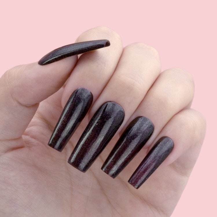 Ημιμόνιμο Βερνίκι Νυχιών Νο 270 Μωβ Σκούρο Glitter 10ml