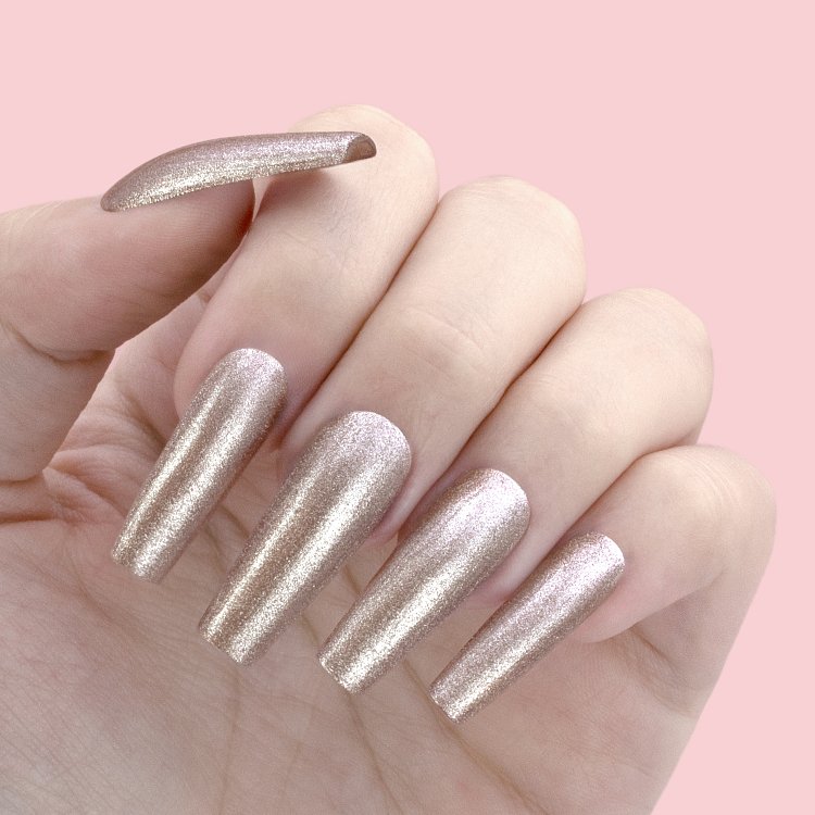 Nail Gel Polish No 277 Pink Metallic 10ml