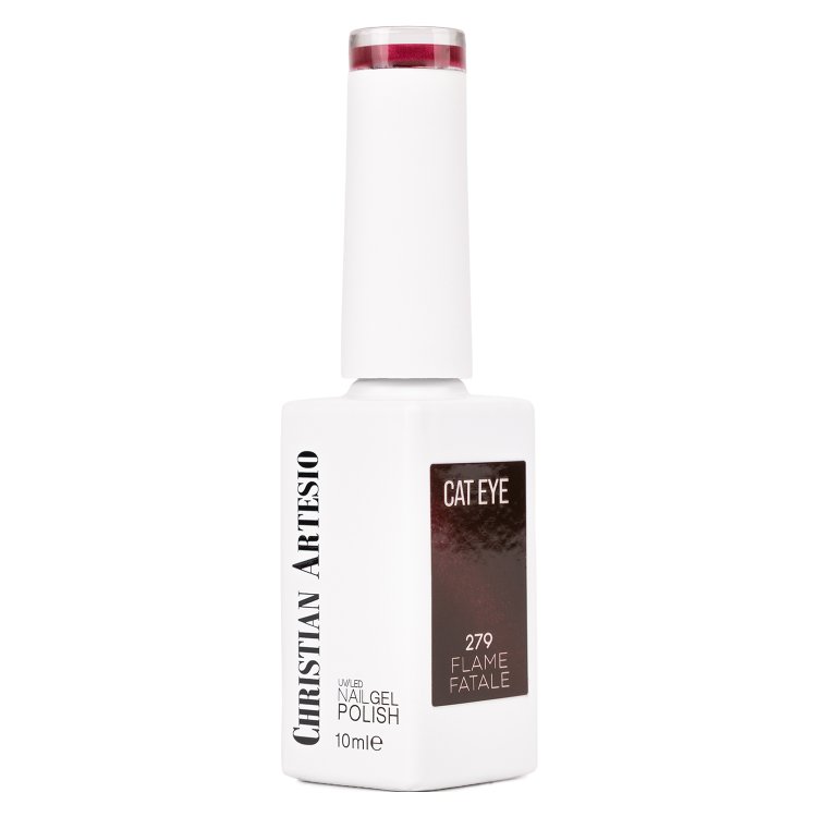 Ημιμόνιμο Βερνίκι Νυχιών Flame Fatale Νο 279 Μπορντό Cat Eye 10ml