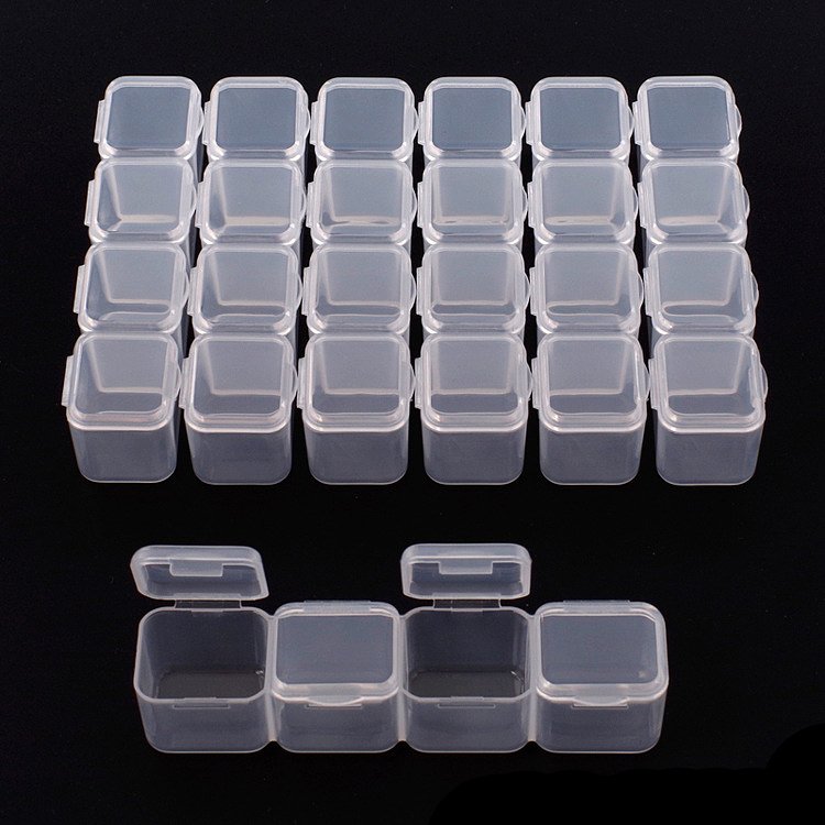 Case for Nail Art Accessories Plastic 28 Places