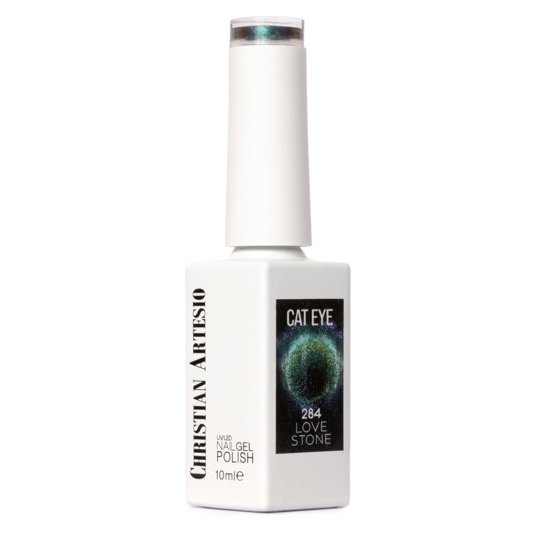 Ημιμόνιμο Βερνίκι Νυχιών Love Stone Νο 284 Πράσινο Galaxy Cat Eye 10ml