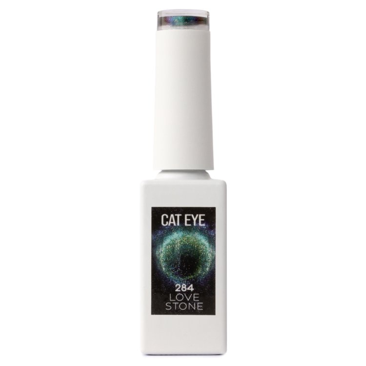 Ημιμόνιμο Βερνίκι Νυχιών Love Stone Νο 284 Πράσινο Galaxy Cat Eye 10ml