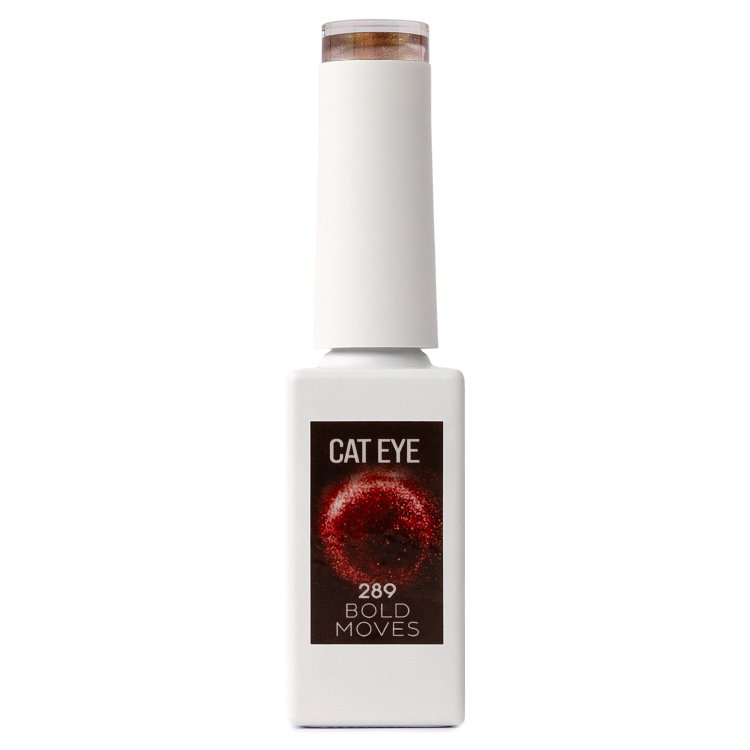 Nail Gel Polish No 289 Black with Orange Cat Eye 10ml