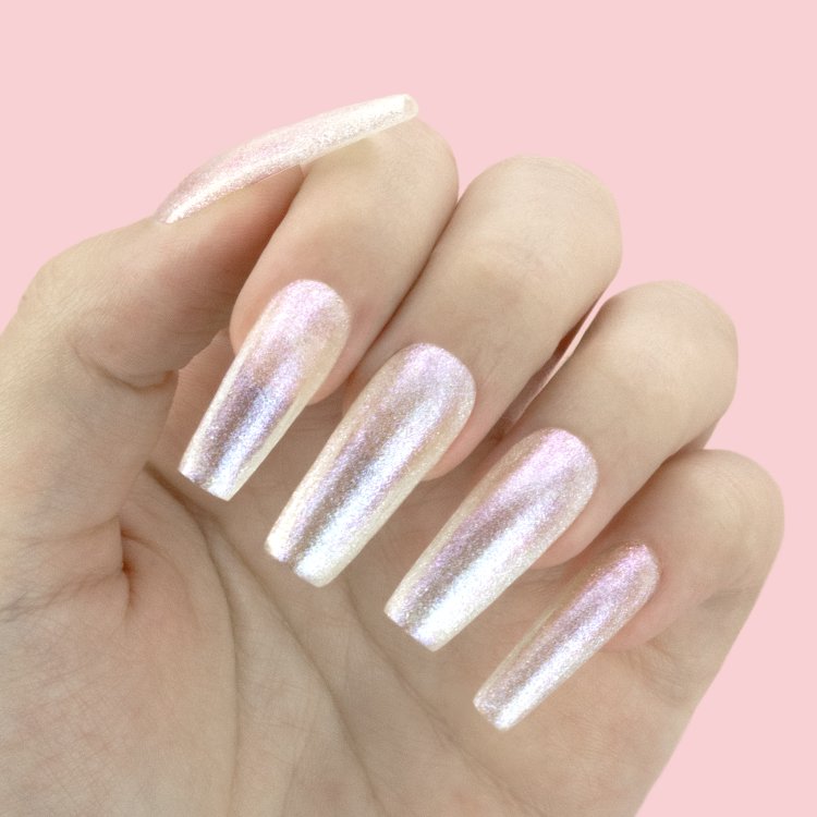 Ημιμόνιμο Βερνίκι Νυχιών Νο 293 Λευκό Ιριδίζον Glitter 10ml