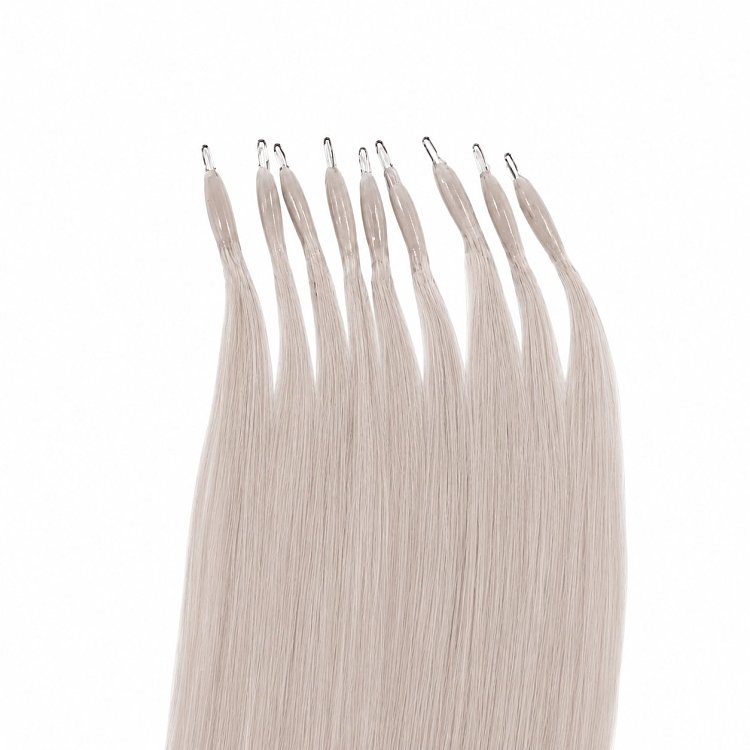 Nano Ring Extensions Φυσική Τρίχα #GREY 50cm 10τμχ