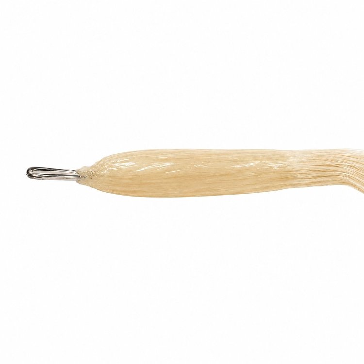 Nano Ring Haarverlangerungen Echthaar #60A Hellblond 50cm 10Stk