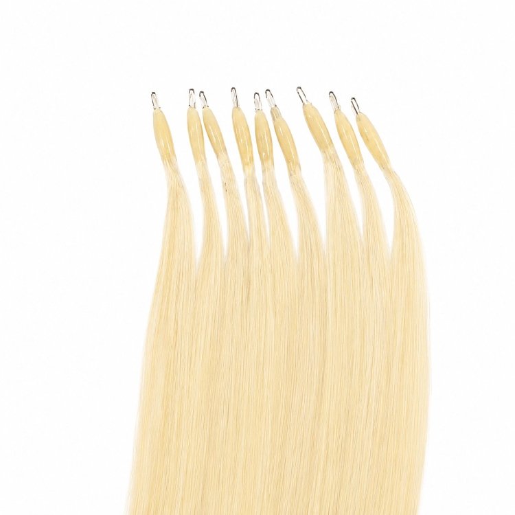 Nano Ring Extensions Φυσική Τρίχα #60 Ξανθό 50cm 10τμχ