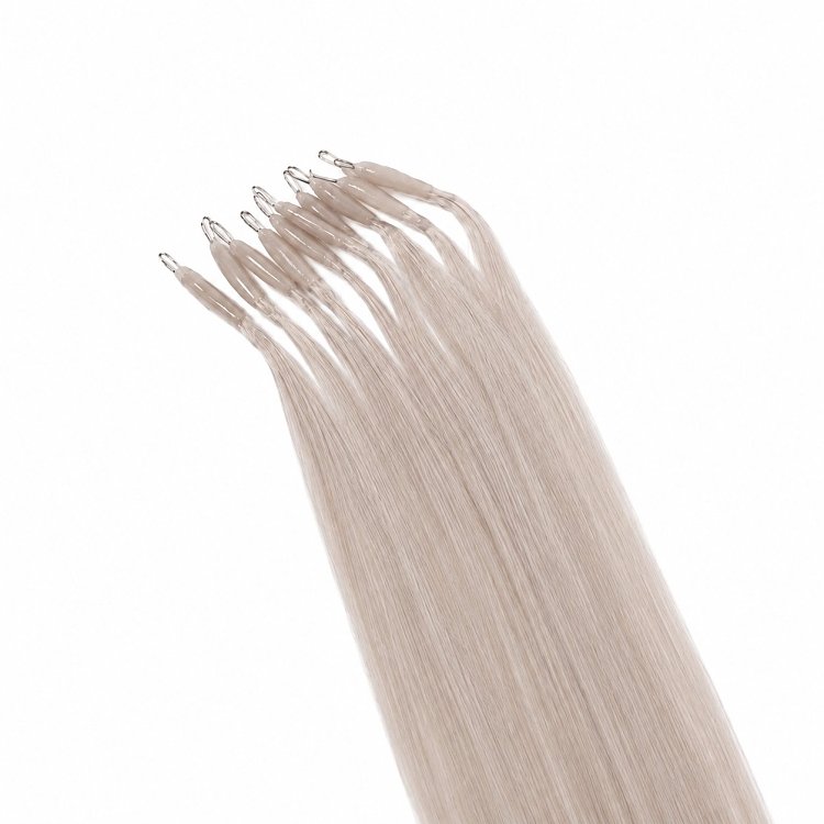 Nano Ring Extensions Φυσική Τρίχα #GREY 50cm 10τμχ