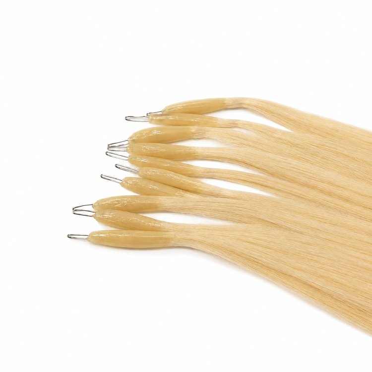 Nano Ring Extensions Φυσική Τρίχα #24 Ξανθό 50cm 10τμχ