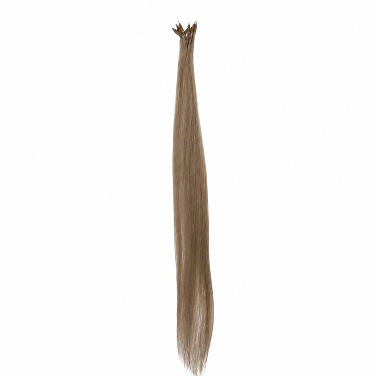 Nano Ring Haarverlangerungen Echthaar #5A Aschblond 50cm 10Stk