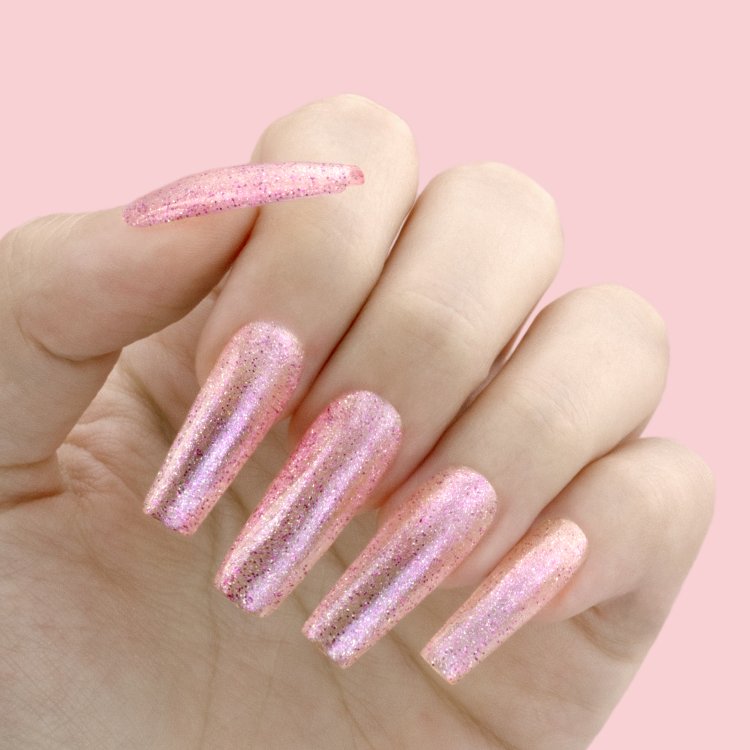 Ημιμόνιμο Βερνίκι Νυχιών Νο 318 Ροζ Glitter 10ml