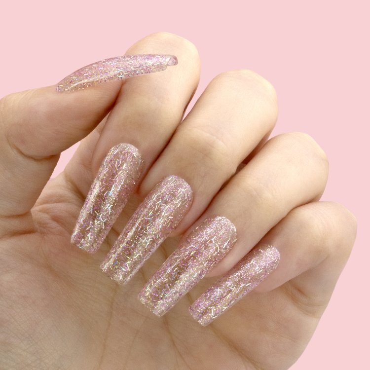 Ημιμόνιμο Βερνίκι Νυχιών Νο 321 Ροζ Glitter 10ml