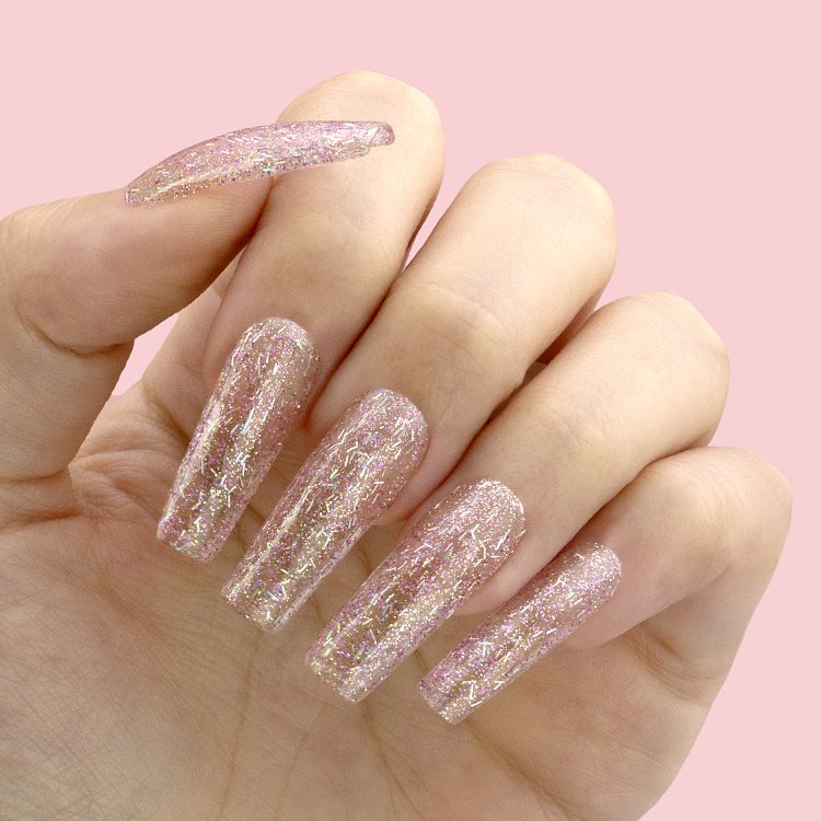 Ημιμόνιμο Βερνίκι Νυχιών Νο 321 Ροζ Glitter 10ml