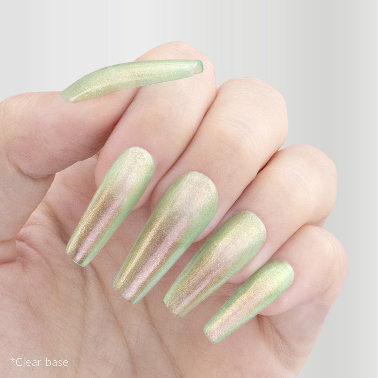 Nail Gel Polish Aurora Effect No 328 Green 10ml