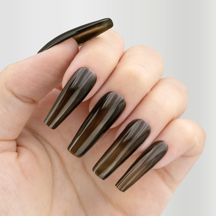 Jelly Glass Top Coat Black No Wipe – Semi-Permanent Gel Polish 10ml