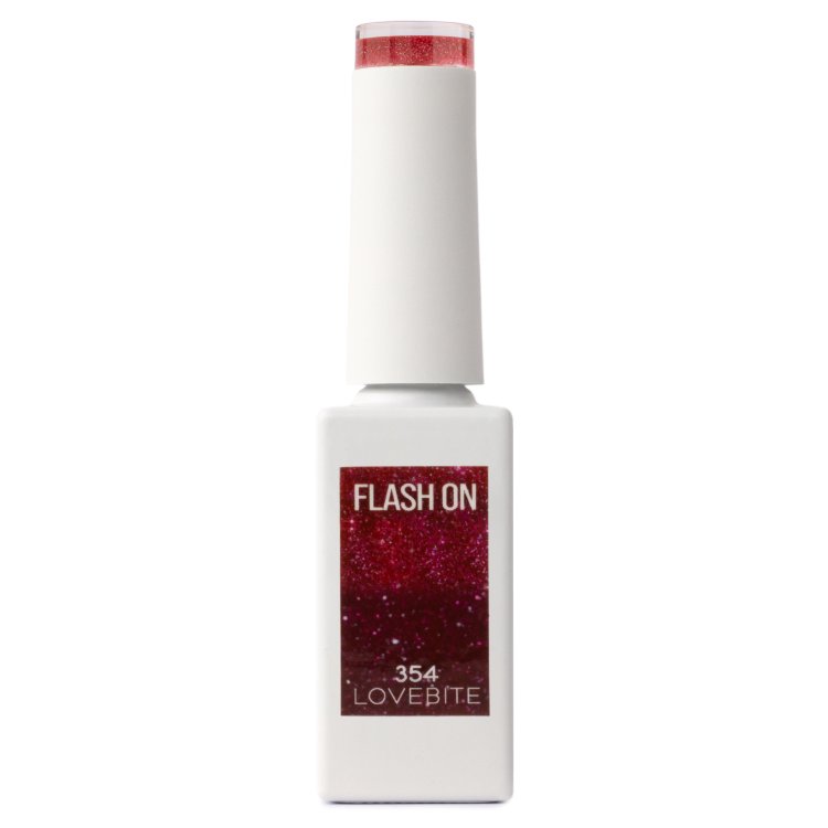 Ημιμόνιμο Βερνίκι Νυχιών Flash On Lovebite Νο 354 Ροζ/Φουξ Glitter 10ml