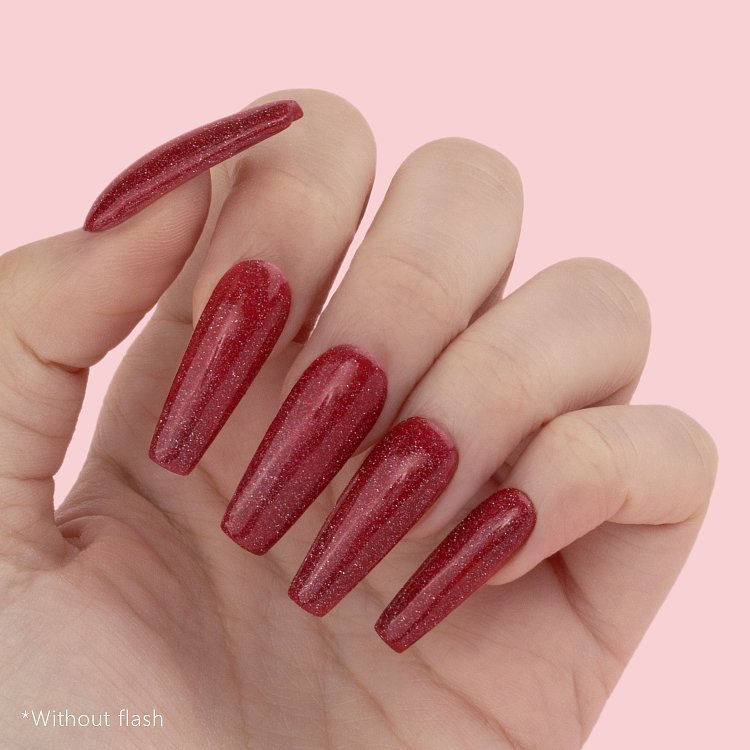 Ημιμόνιμο Βερνίκι Νυχιών Flash On Lovebite Νο 354 Ροζ/Φουξ Glitter 10ml