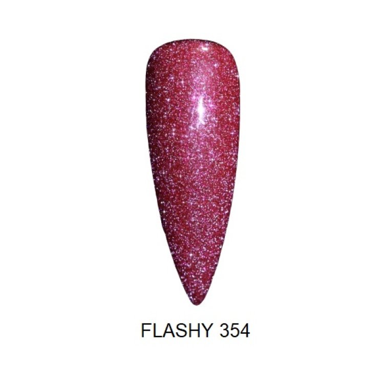 Ημιμόνιμο Βερνίκι Νυχιών Flash On Lovebite Νο 354 Ροζ/Φουξ Glitter 10ml