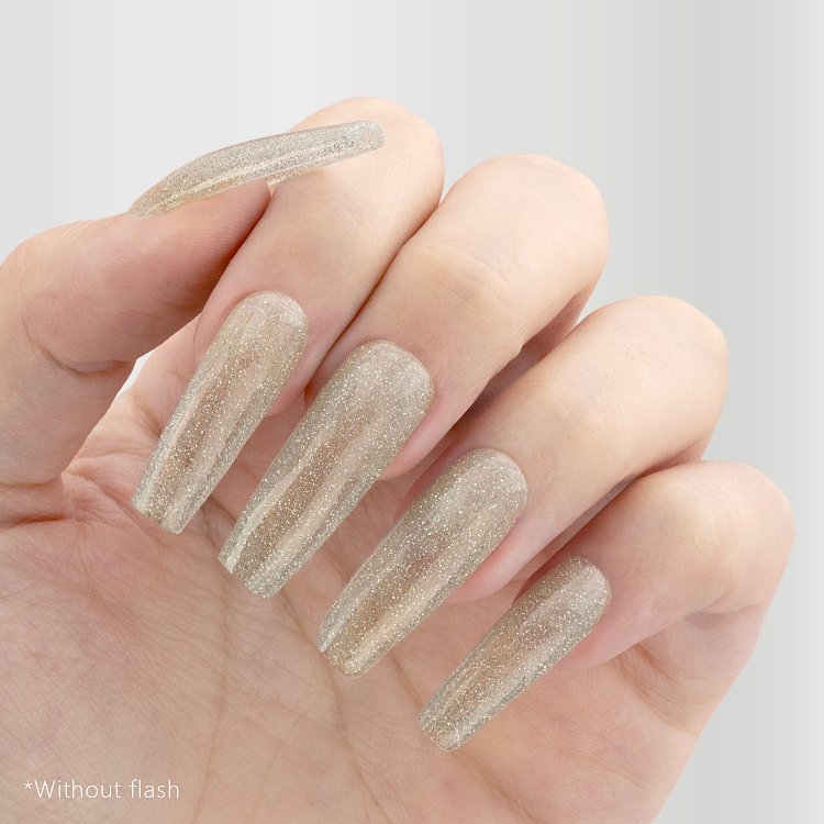 Shellac UV& Led Νο 360 Top No Wipe Flashy Silber Glitter, 10ml