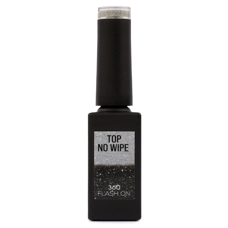 Shellac UV& Led Νο 360 Top No Wipe Flashy Silber Glitter, 10ml