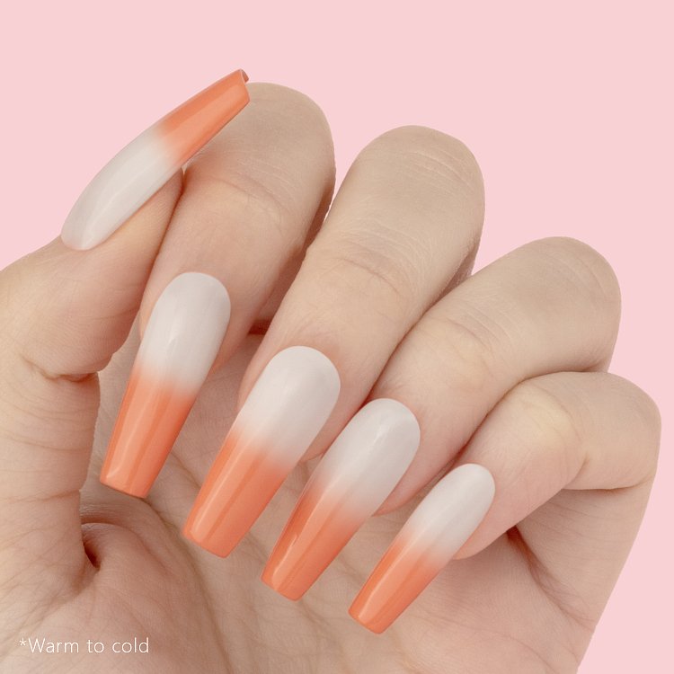 Thermal Nail Gel Polish No 366 Somon/White 10ml