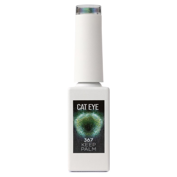 Shellac UV& Led Halte die Palme Νο 367 Schwarz mit Grun Cat Eye 10ml
