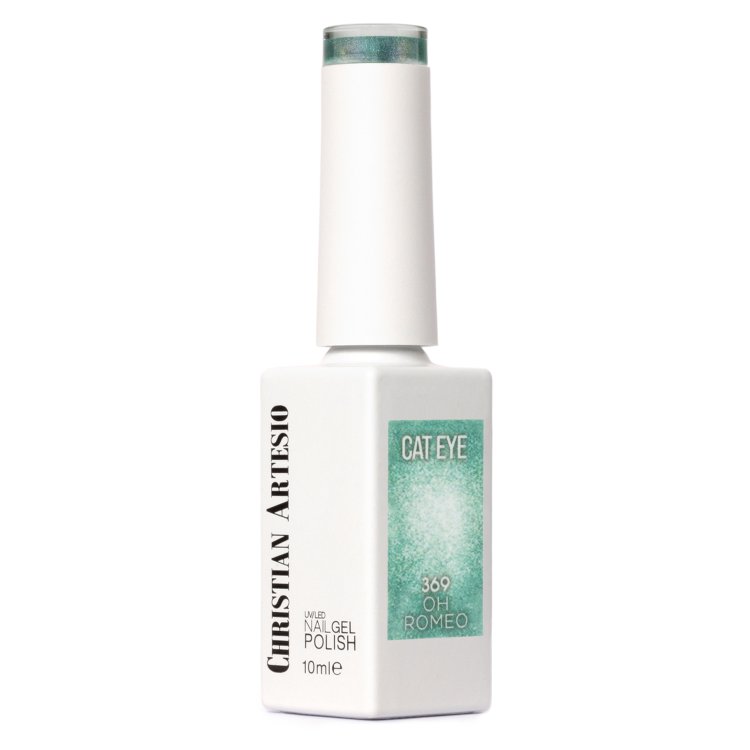 Ημιμόνιμο Βερνίκι Νυχιών Oh Romeo Νο 369 Τιρκουάζ  Shimmer Cat Eye 10ml