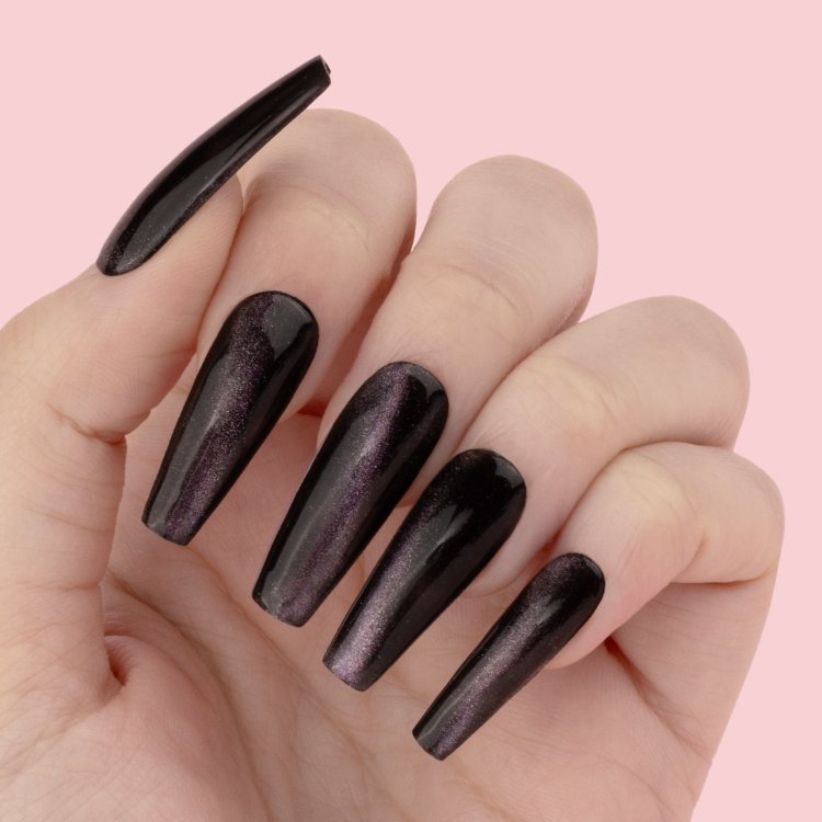 Ημιμόνιμο Βερνίκι Νυχιών Pink Horizons Νο 370 Απαλό Μωβ Shimmer Cat Eye 10ml