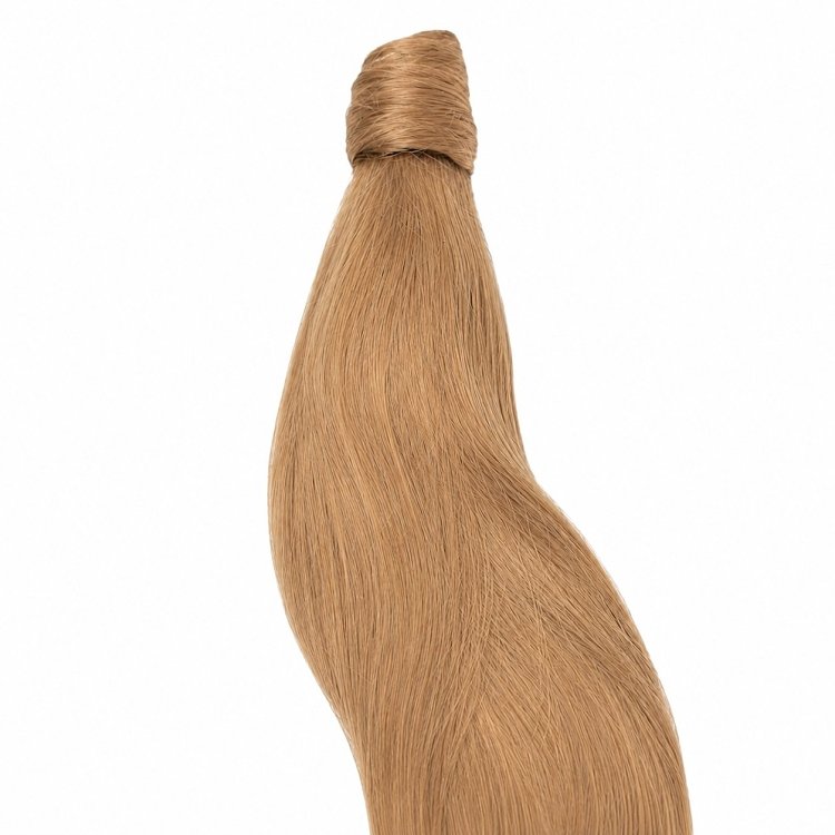 Pferdeschwanz Glatt Echthaar 60cm 100g Blond #8