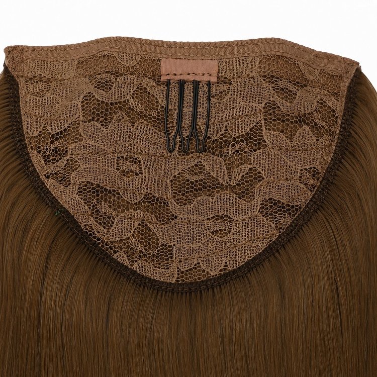 Pferdeschwanz Glatt Echthaar 60cm 100g Hellbraun #4