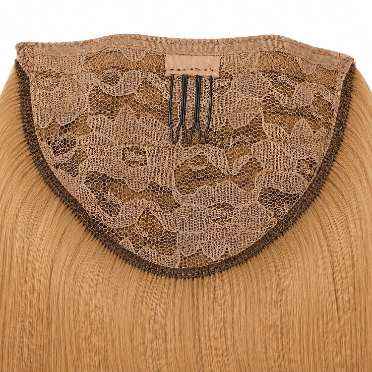 Pferdeschwanz Glatt Echthaar 60cm 100g Blond #8