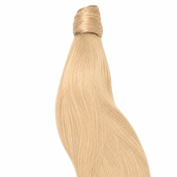 Pferdeschwanz Glatt Echthaar 60cm 100g Hellblond #1001
