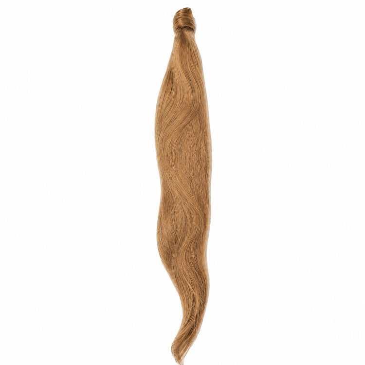 Pferdeschwanz Glatt Echthaar 60cm 100g Blond #8