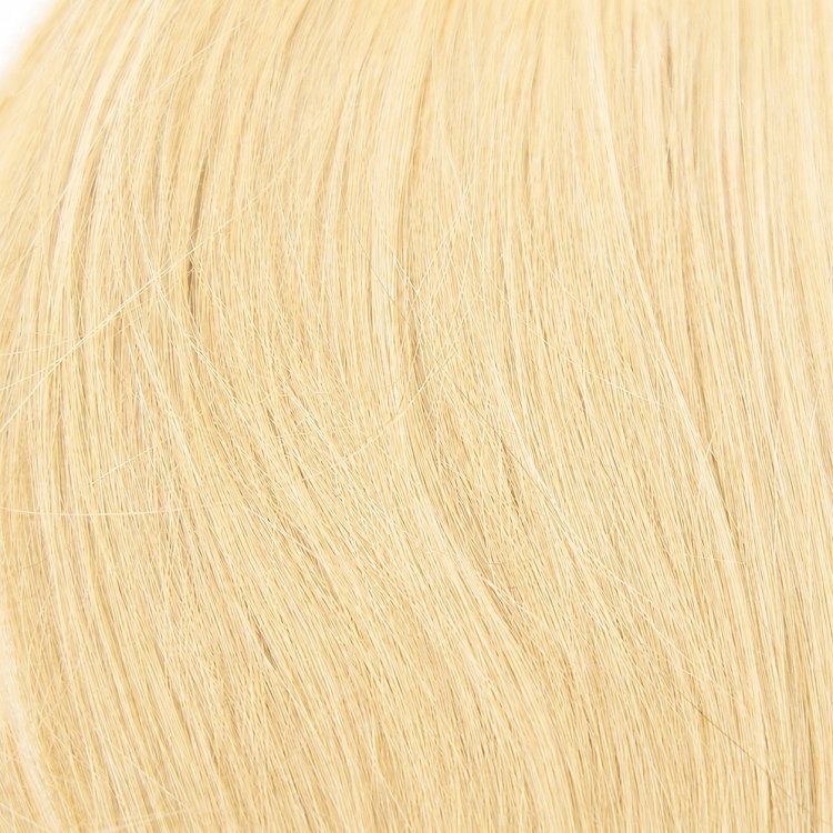 Pferdeschwanz Glatt Echthaar 60cm 100g Hellblond #60